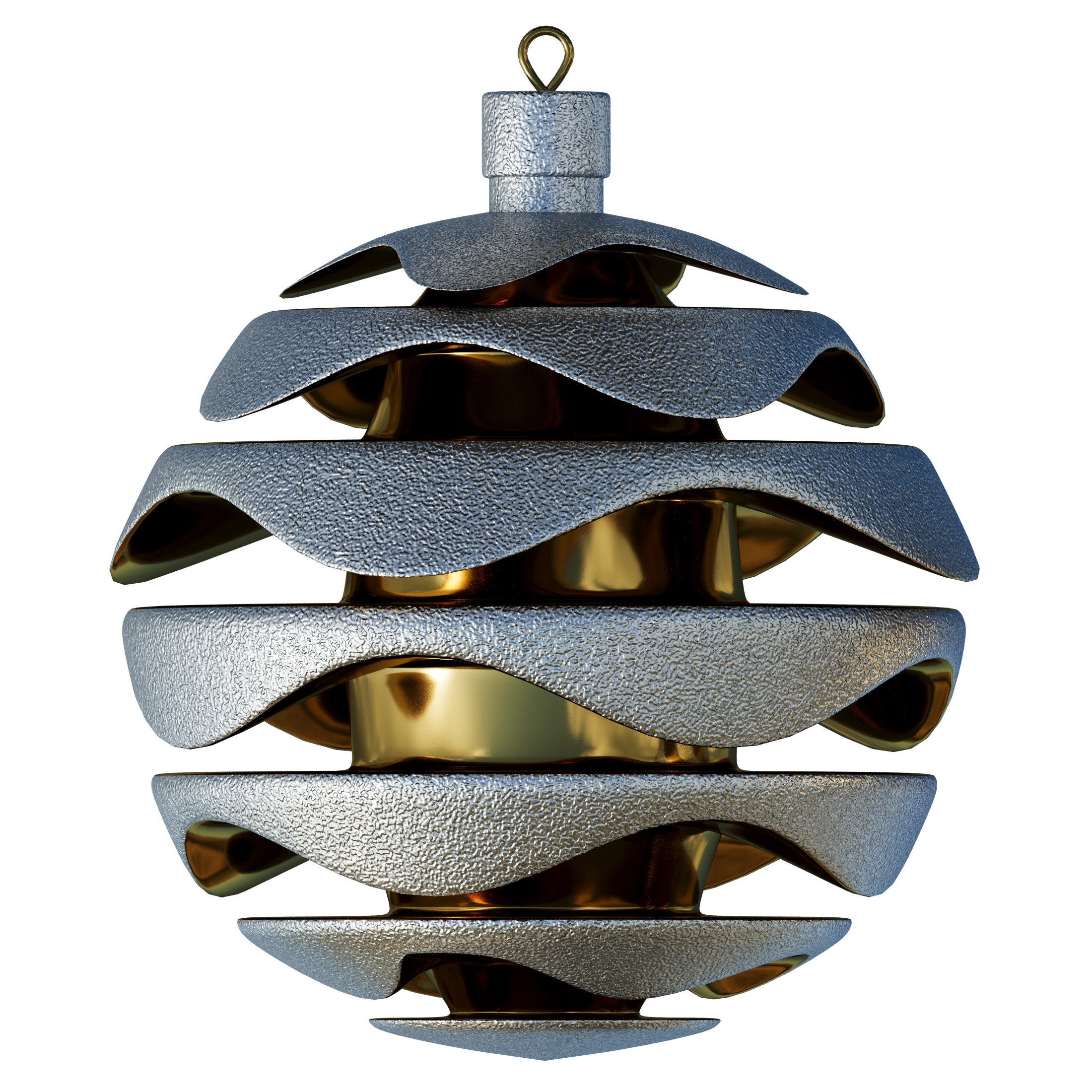 Christmas New Year Ornaments Toys 3D model_2