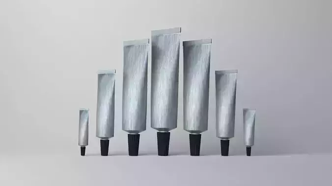 Skincare products Free 3D model