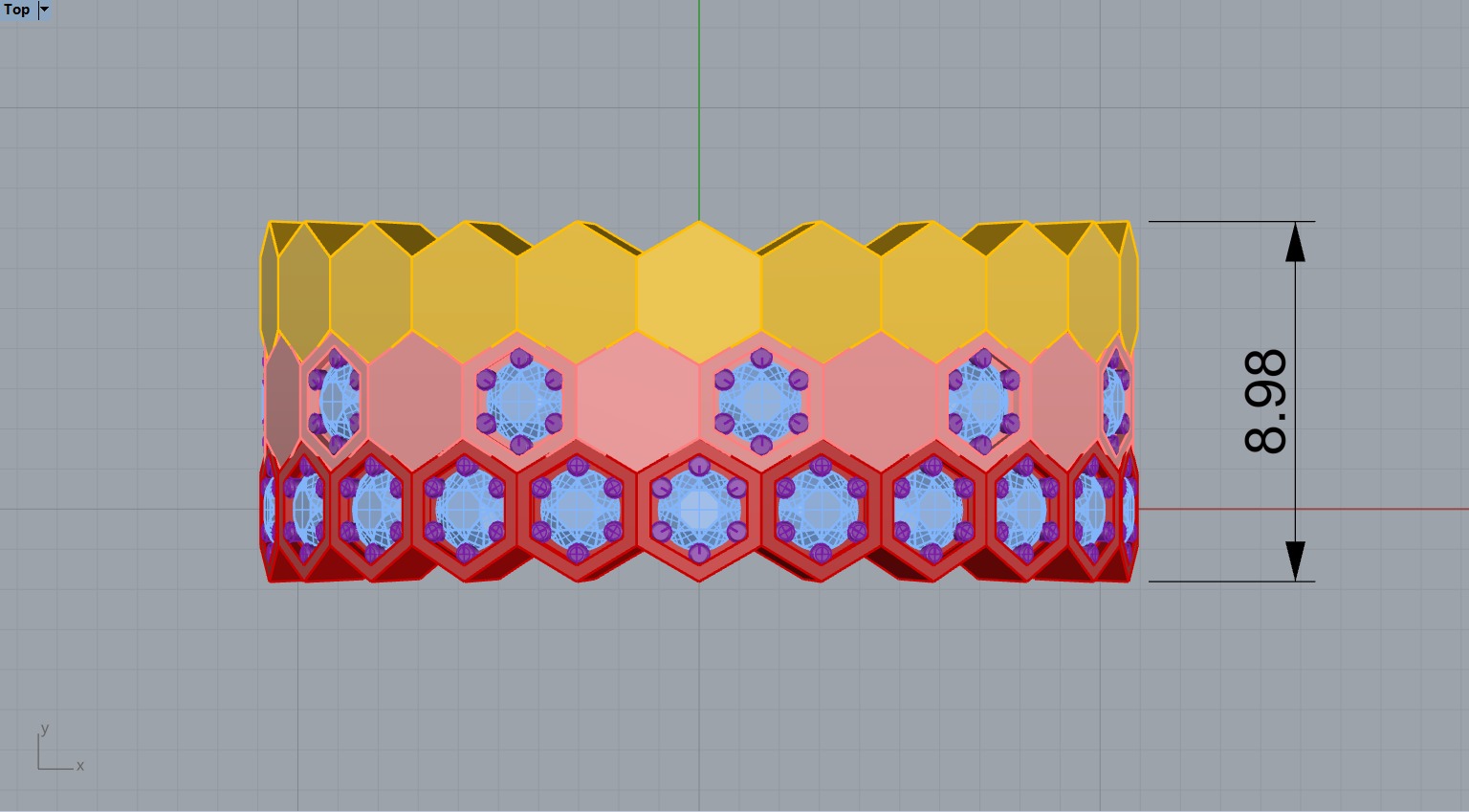 Chaumet 3 row Ring bee my love 3D print model_6