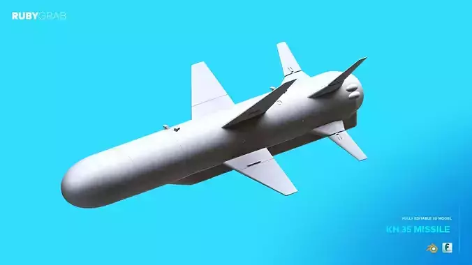 KH 35 Missile 3D Model