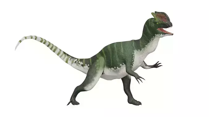 Dilophosaurus RIG Free 3D model
