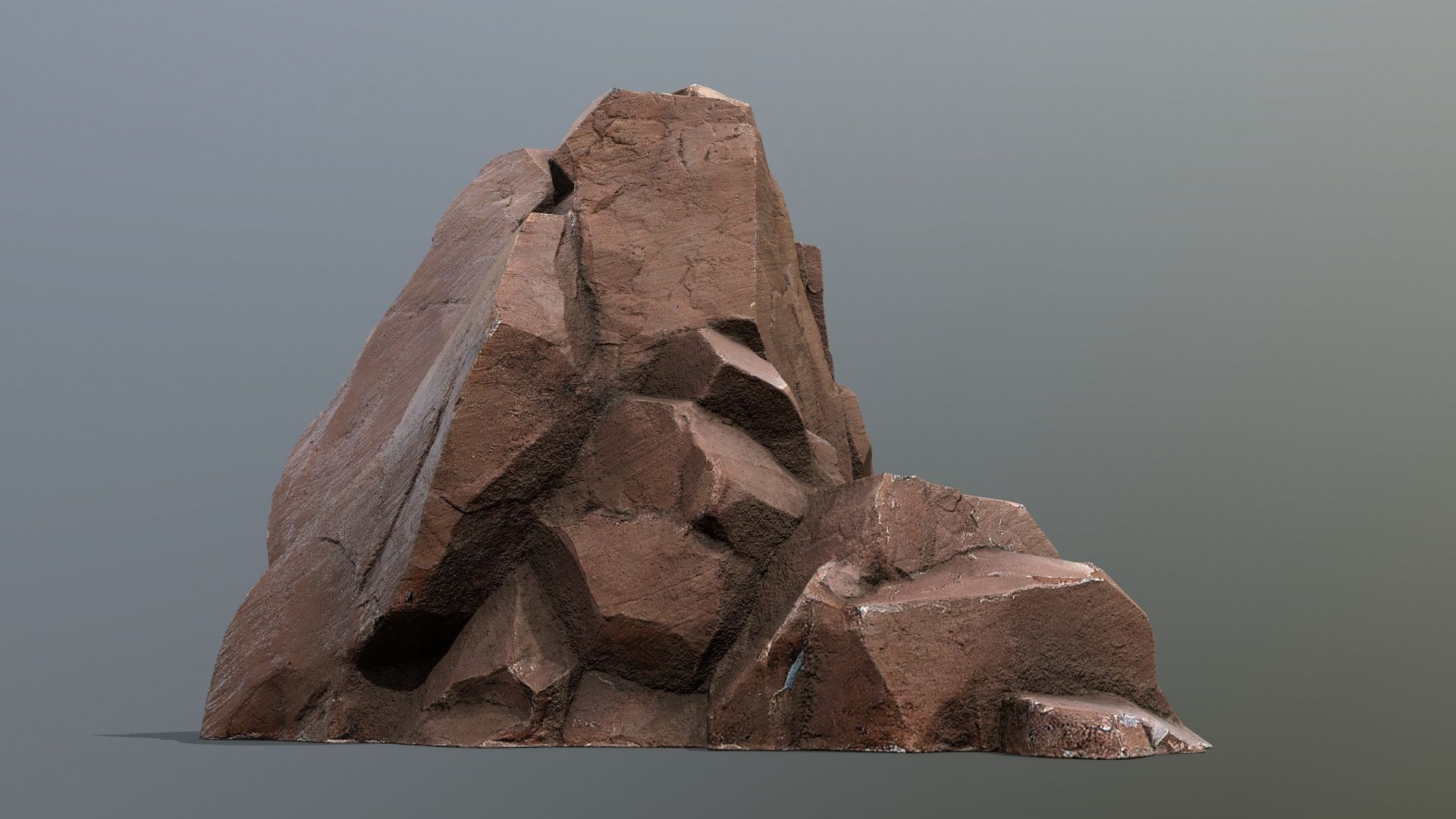 desert rocks Low-poly 3D model_1