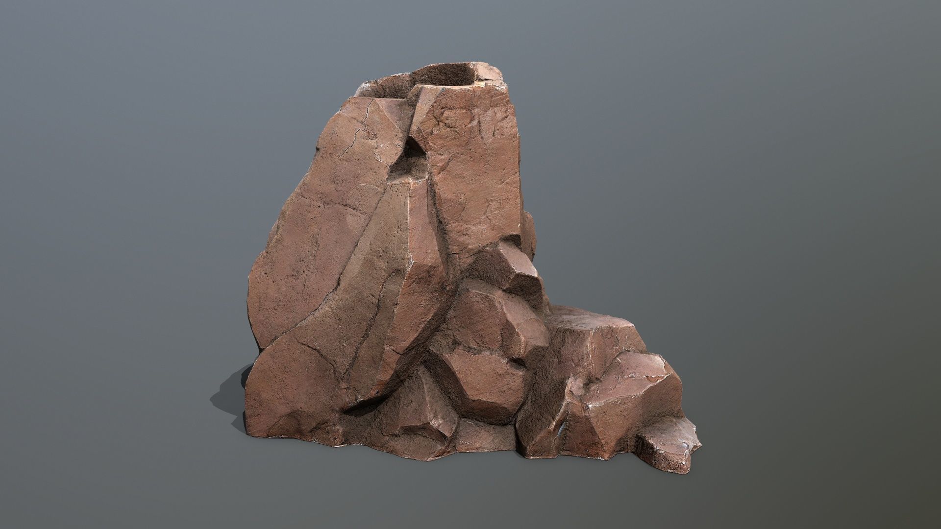 desert rocks Low-poly 3D model_11