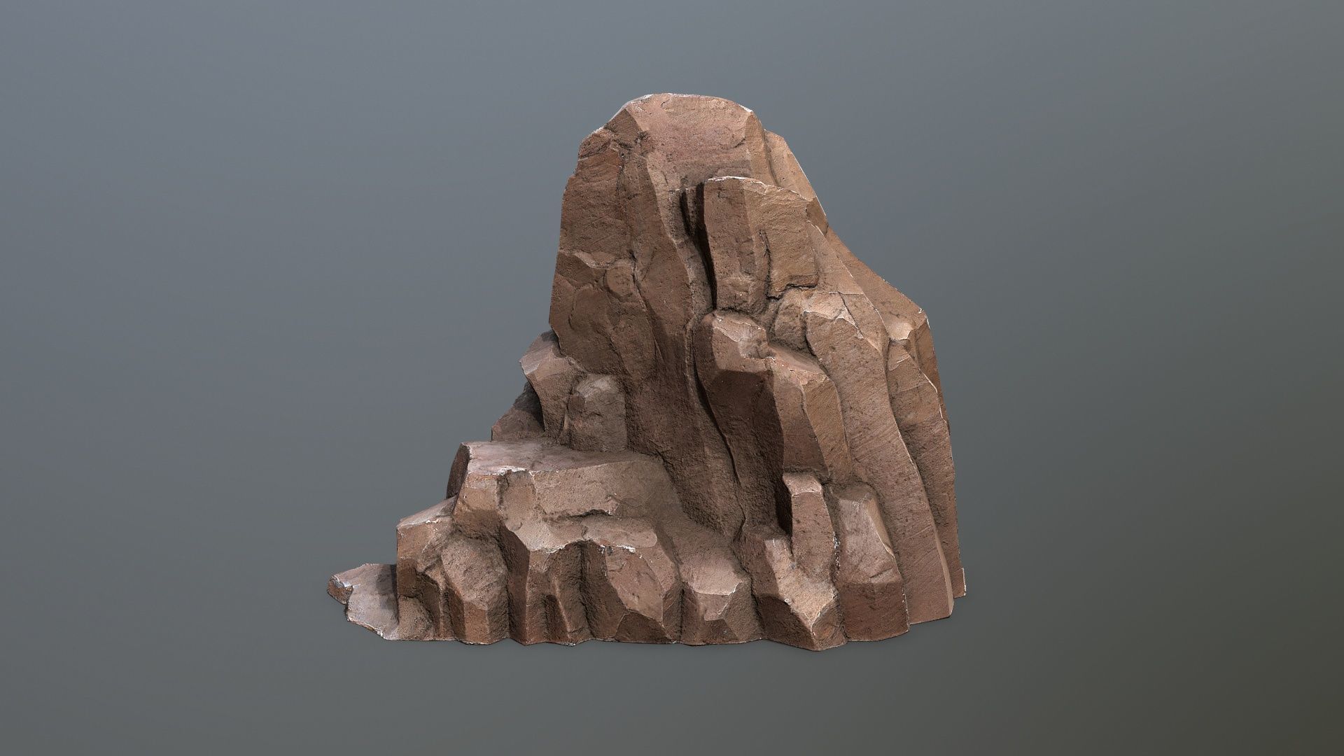desert rocks Low-poly 3D model_8