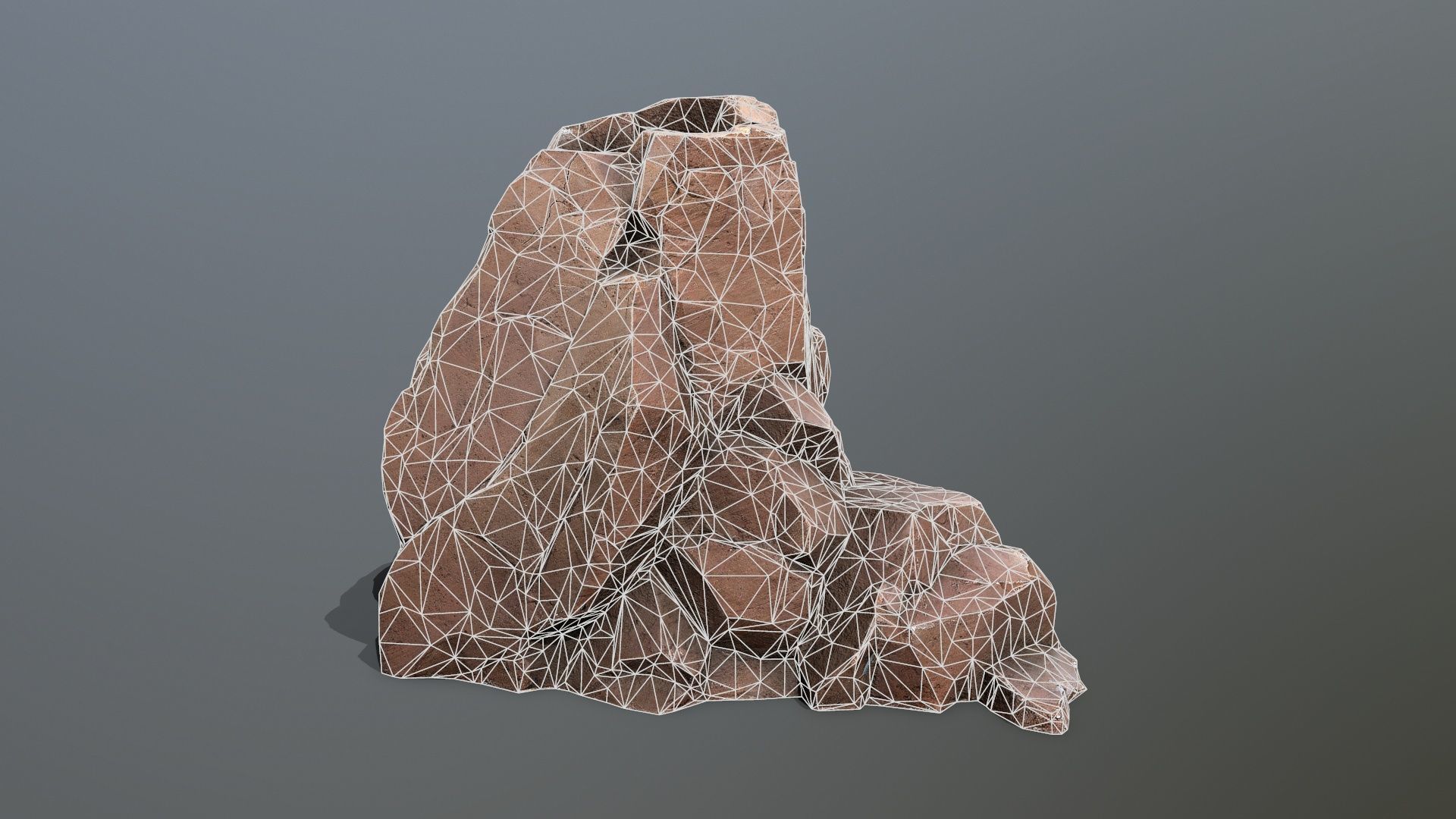 desert rocks Low-poly 3D model_12