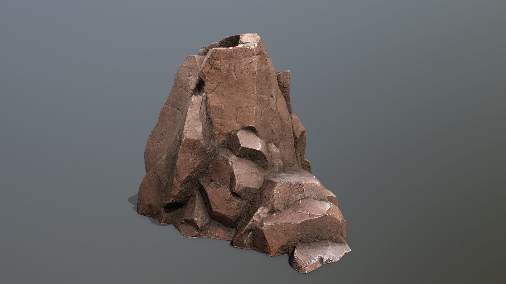 desert rocks Low-poly 3D model_10
