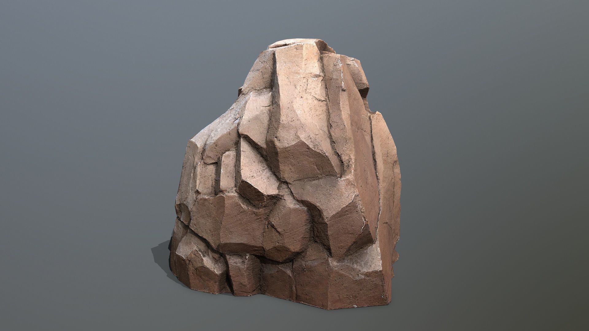 desert rocks Low-poly 3D model_5