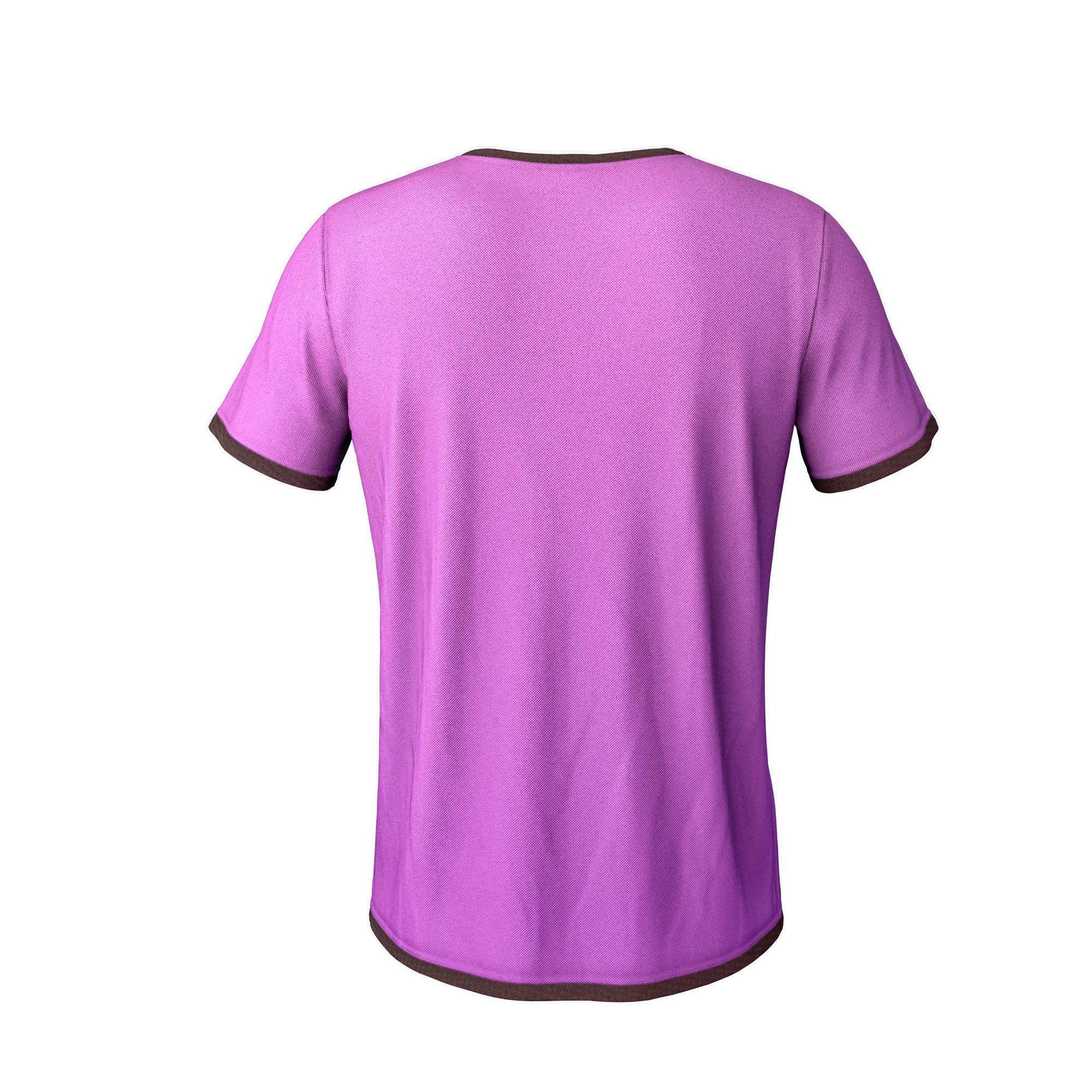 Pink T-shirt 3D model with good topology 3 in1  Low-poly 3D model_4