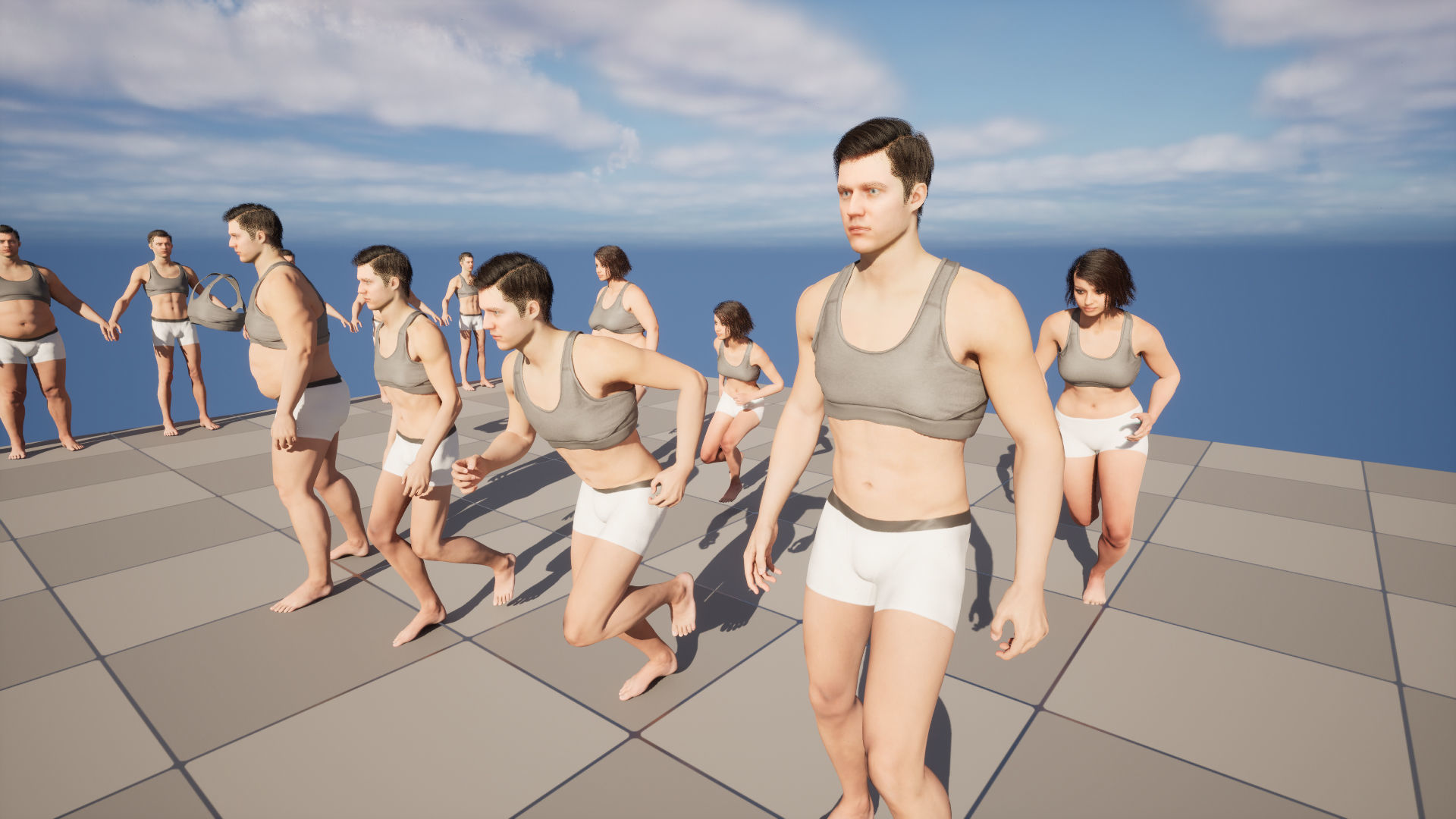 Top 240 - All MH Bodies - UE5 Skeletons - Rigged Low-poly 3D model_15