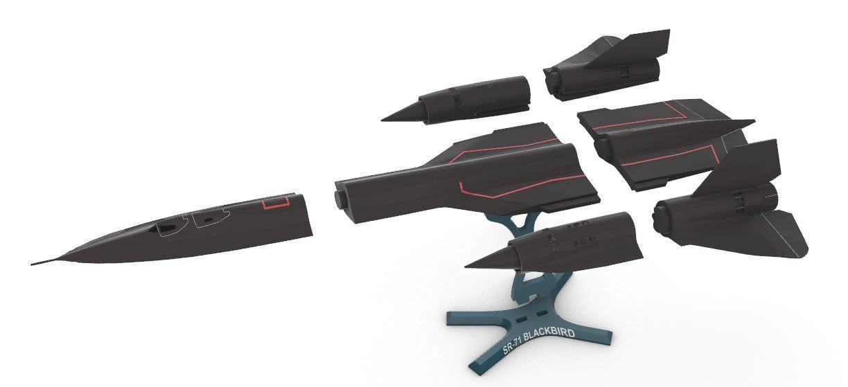 SR-71 Blackbird 3D print model_13