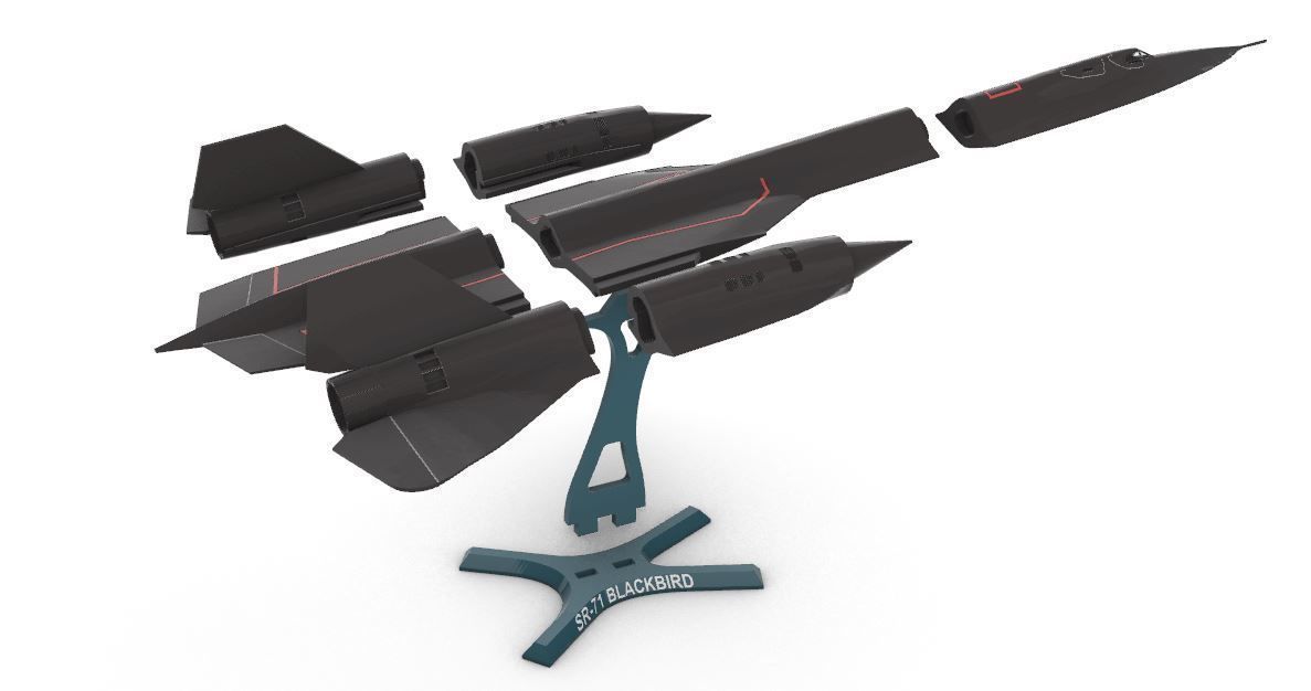 SR-71 Blackbird 3D print model_11