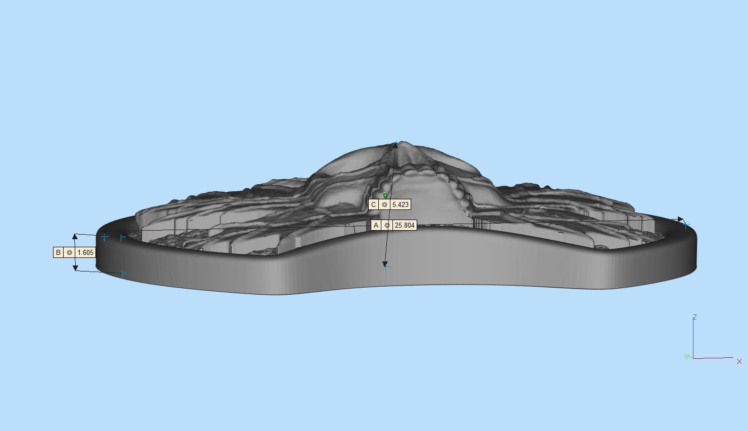 Maple-skull pendant 3D print model_3