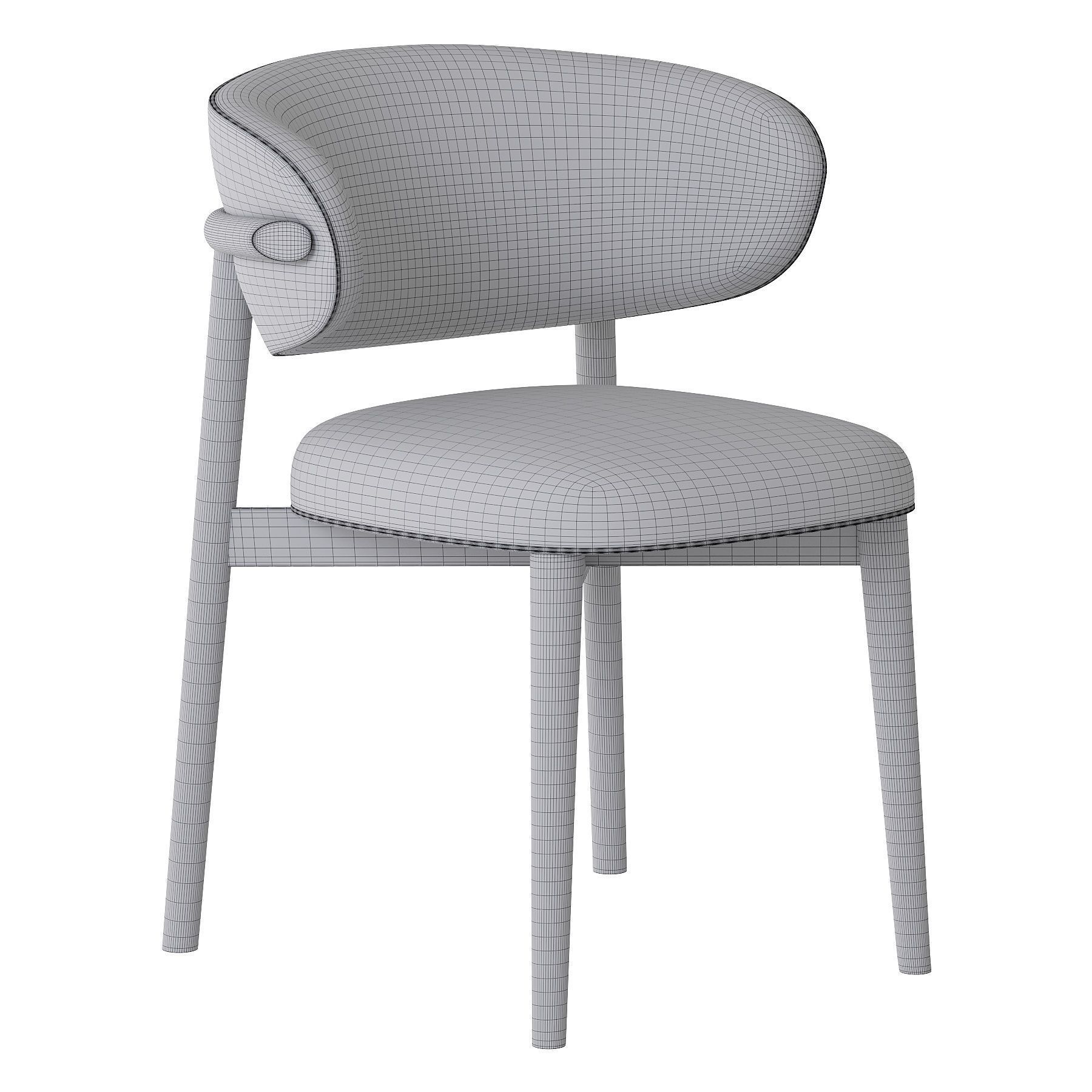 Oleandro Chair Wood by Calligaris 3D model_2