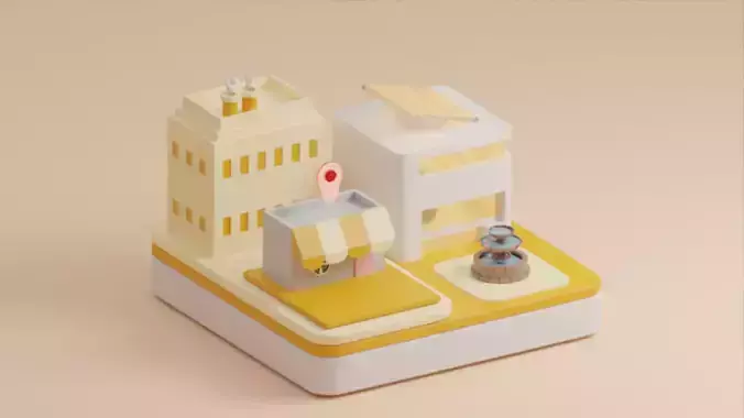 Renewable vs Non Renewable 3D model Renewable vs Non Renewable 3D model