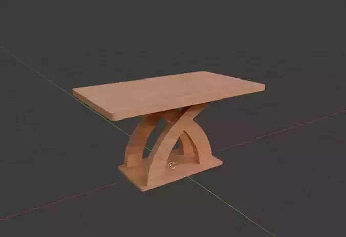 Modern wooden table