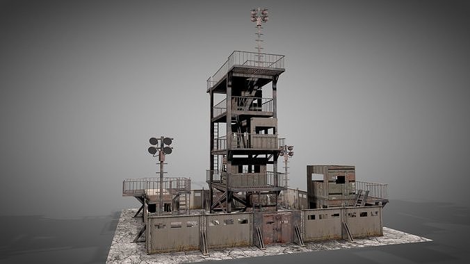 Post Apocalyptic Survival Watchtower v3 3D model 6