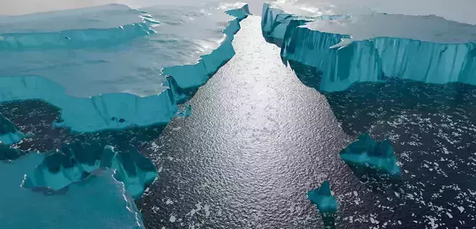High-polly Ice Environment  3D model
