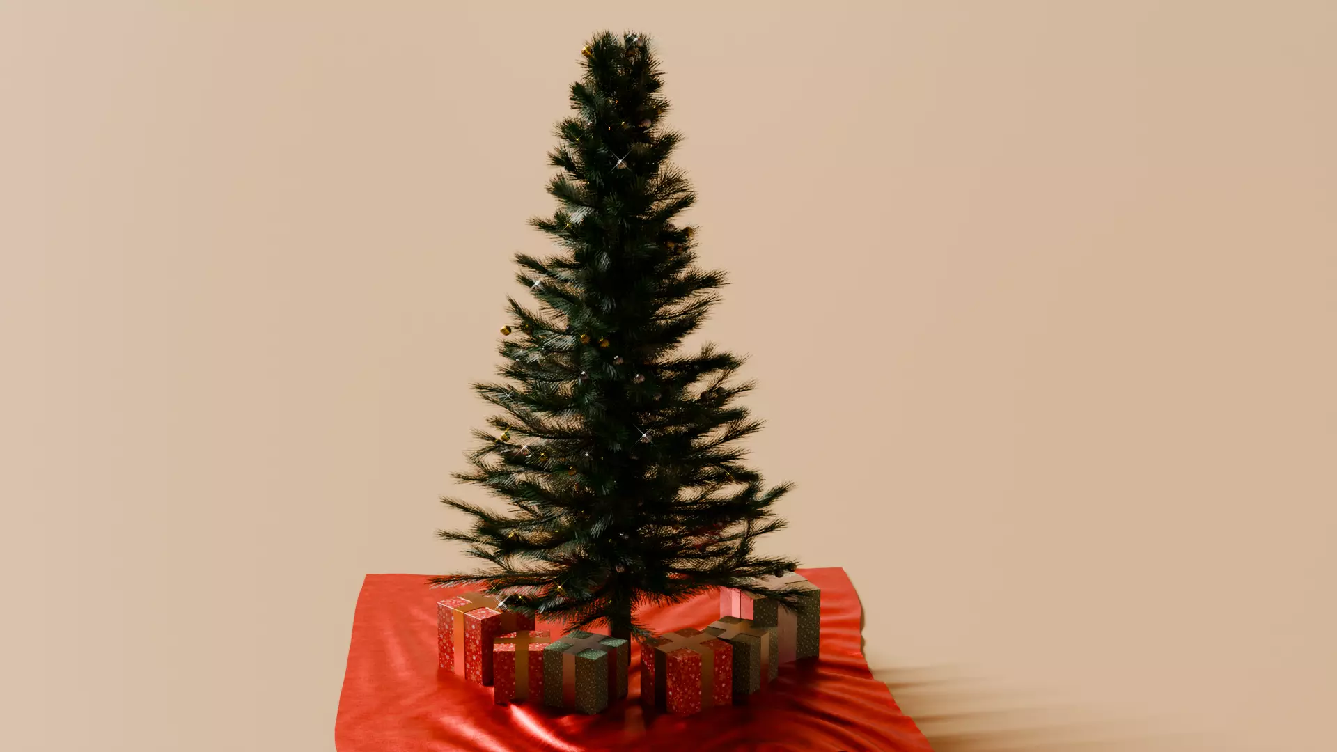 Christmas tree Free low-poly 3D model