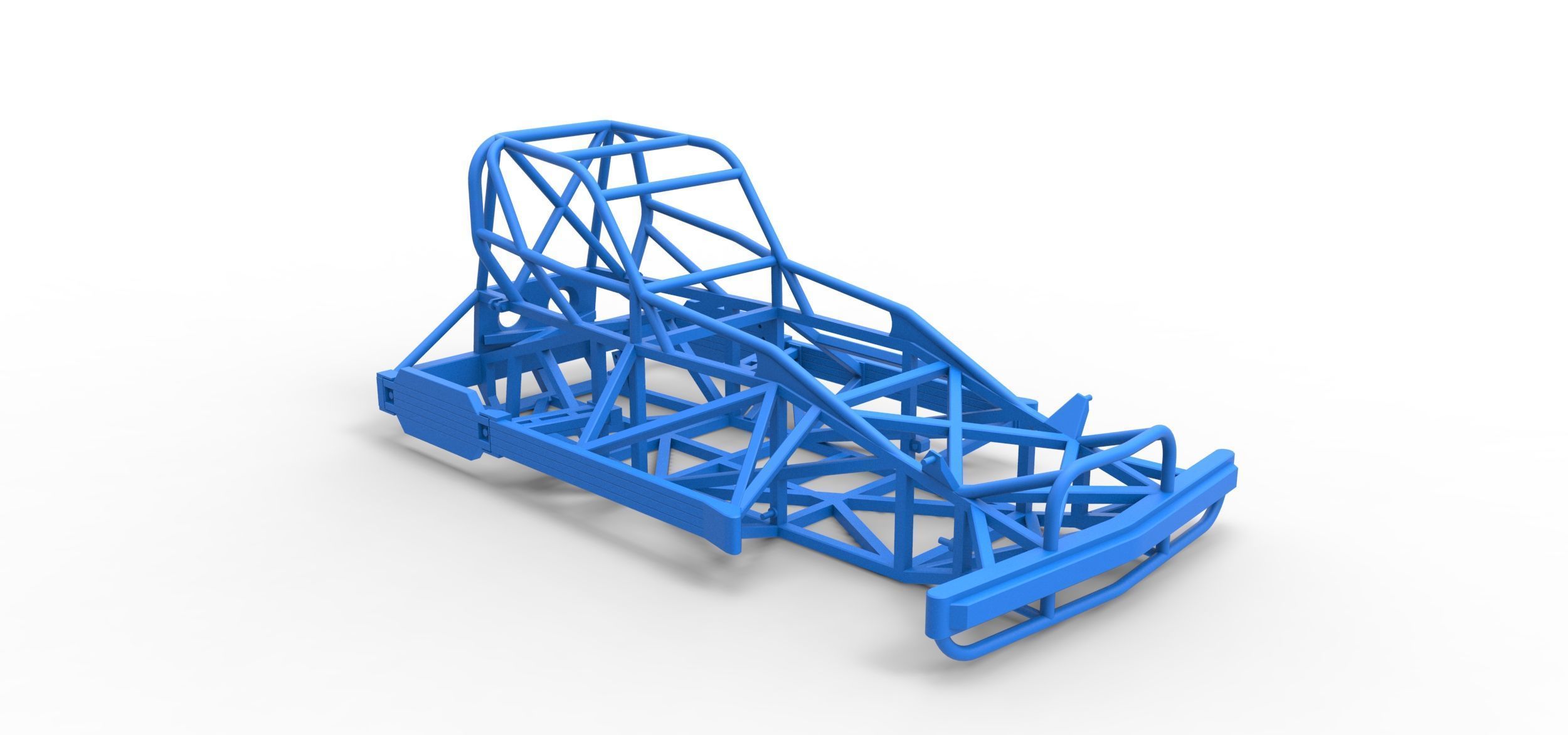 Frame of New Zealand Superstock car Version 2 Scale 1 to 25 3D print model_16
