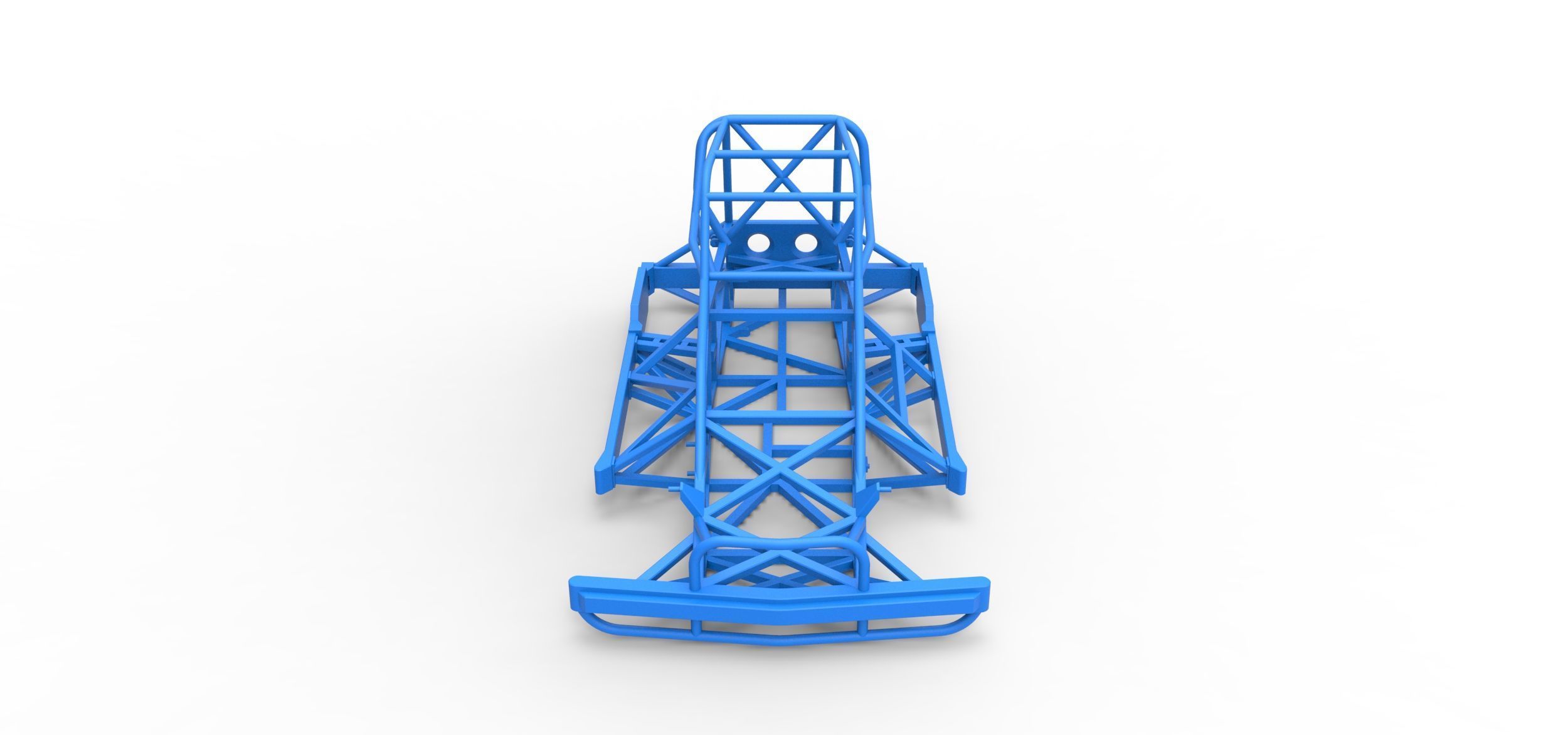 Frame of New Zealand Superstock car Version 2 Scale 1 to 25 3D print model_5