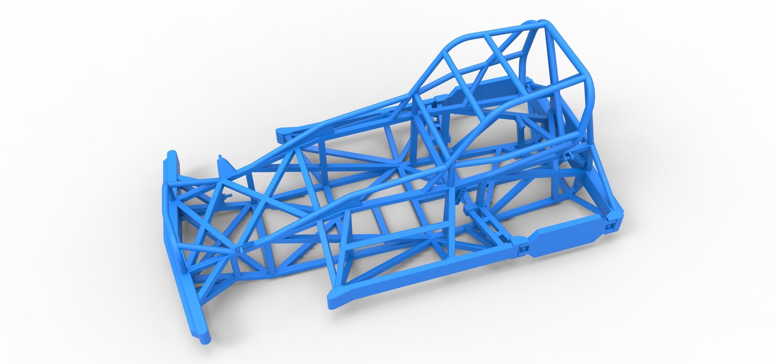 Frame of New Zealand Superstock car Version 2 Scale 1 to 25 3D print model_1