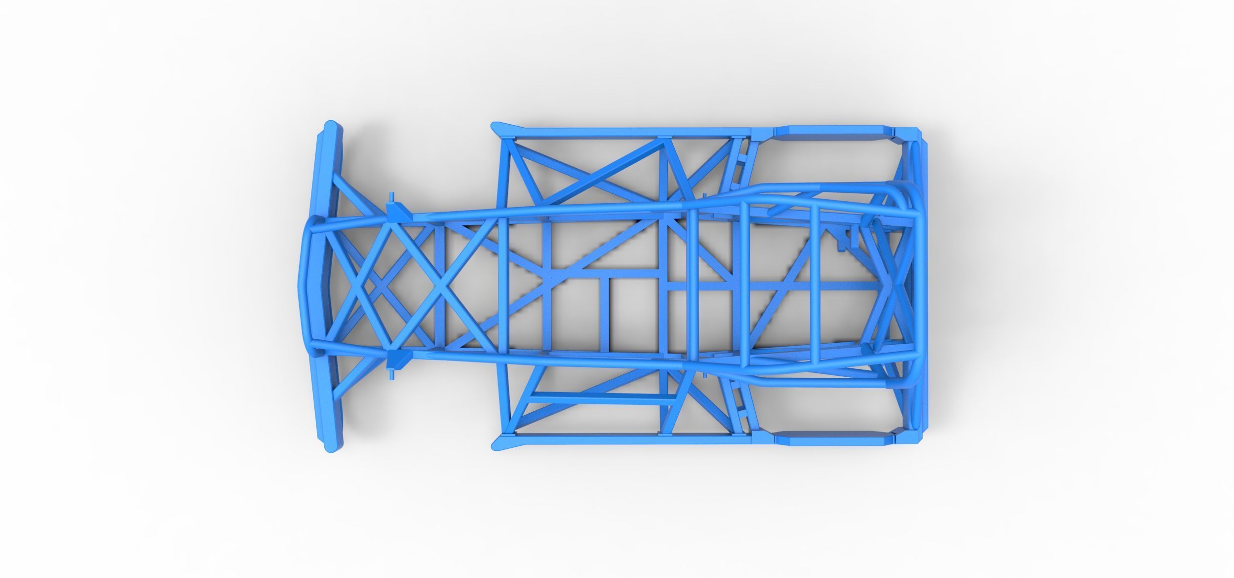 Frame of New Zealand Superstock car Version 2 Scale 1 to 25 3D print model_8