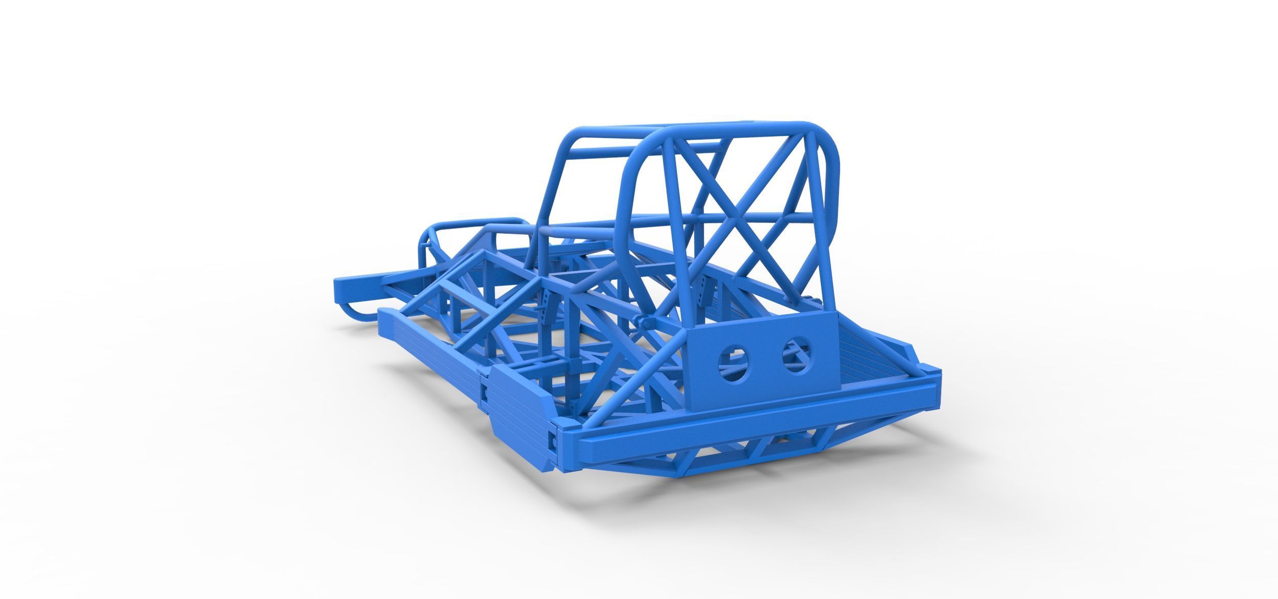 Frame of New Zealand Superstock car Version 2 Scale 1 to 25 3D print model_10