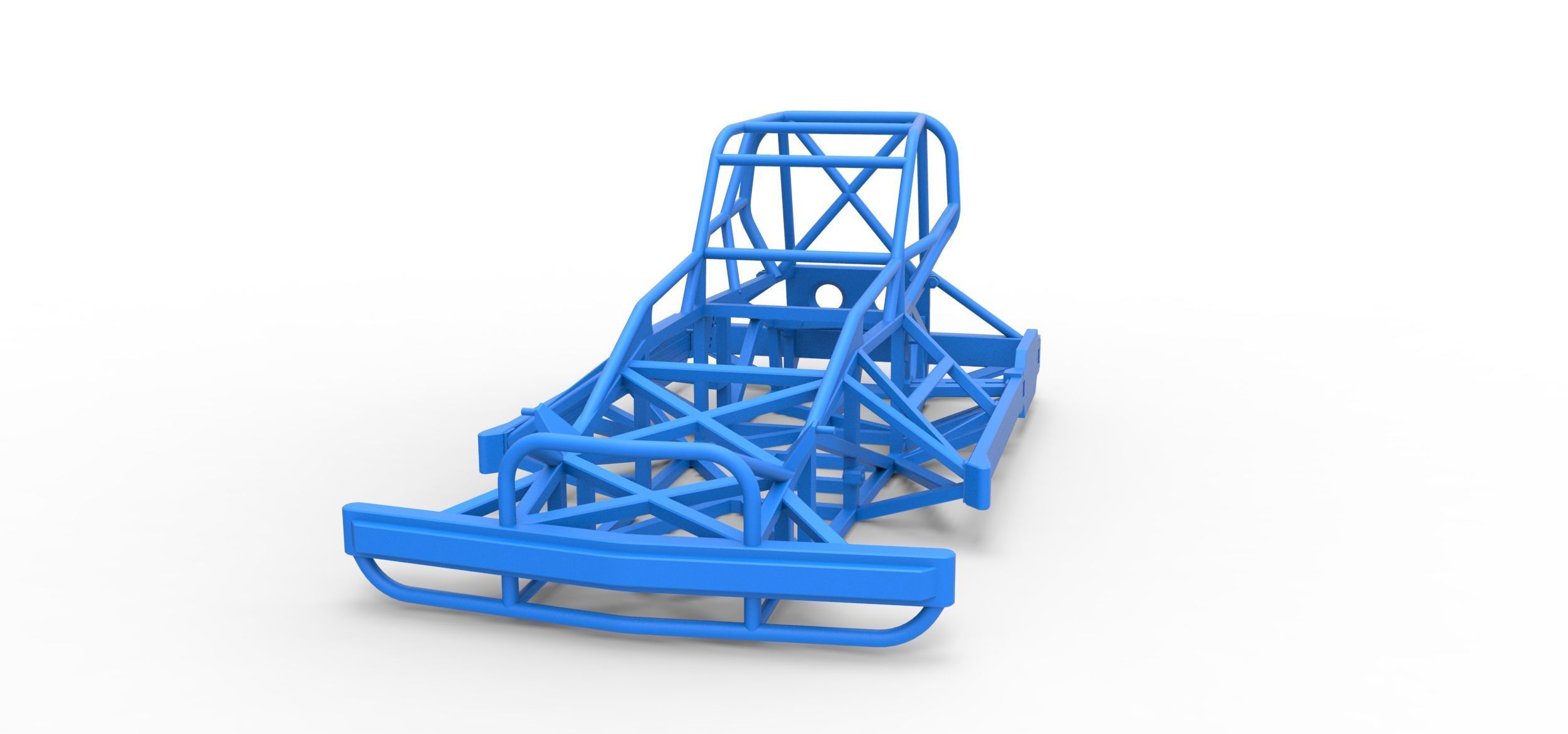 Frame of New Zealand Superstock car Version 2 Scale 1 to 25 3D print model_3