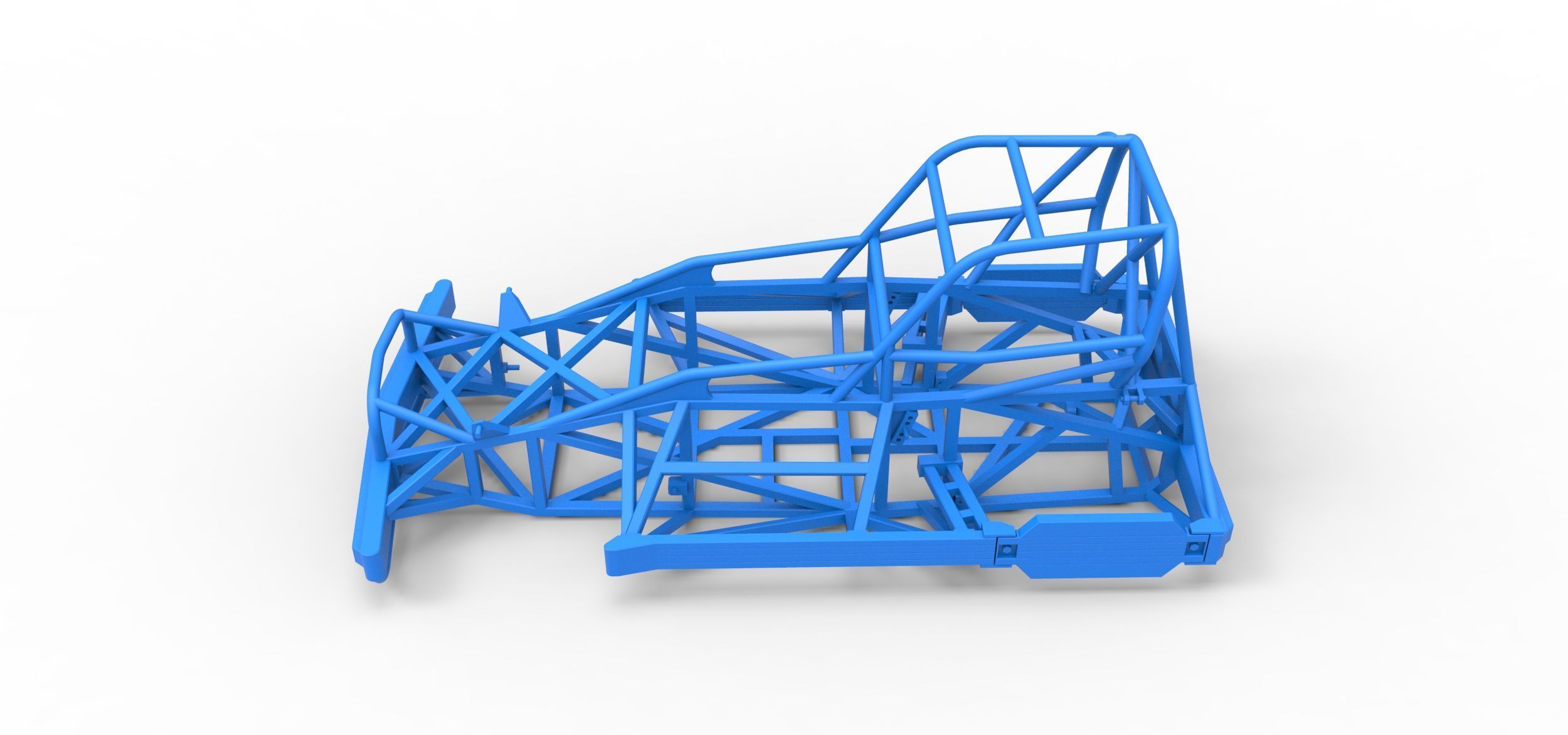 Frame of New Zealand Superstock car Version 2 Scale 1 to 25 3D print model_7