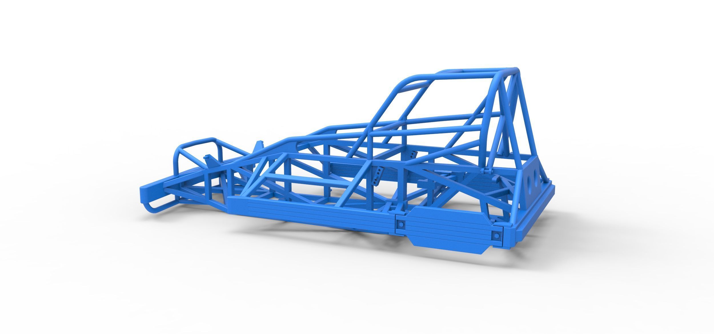 Frame of New Zealand Superstock car Version 2 Scale 1 to 25 3D print model_9