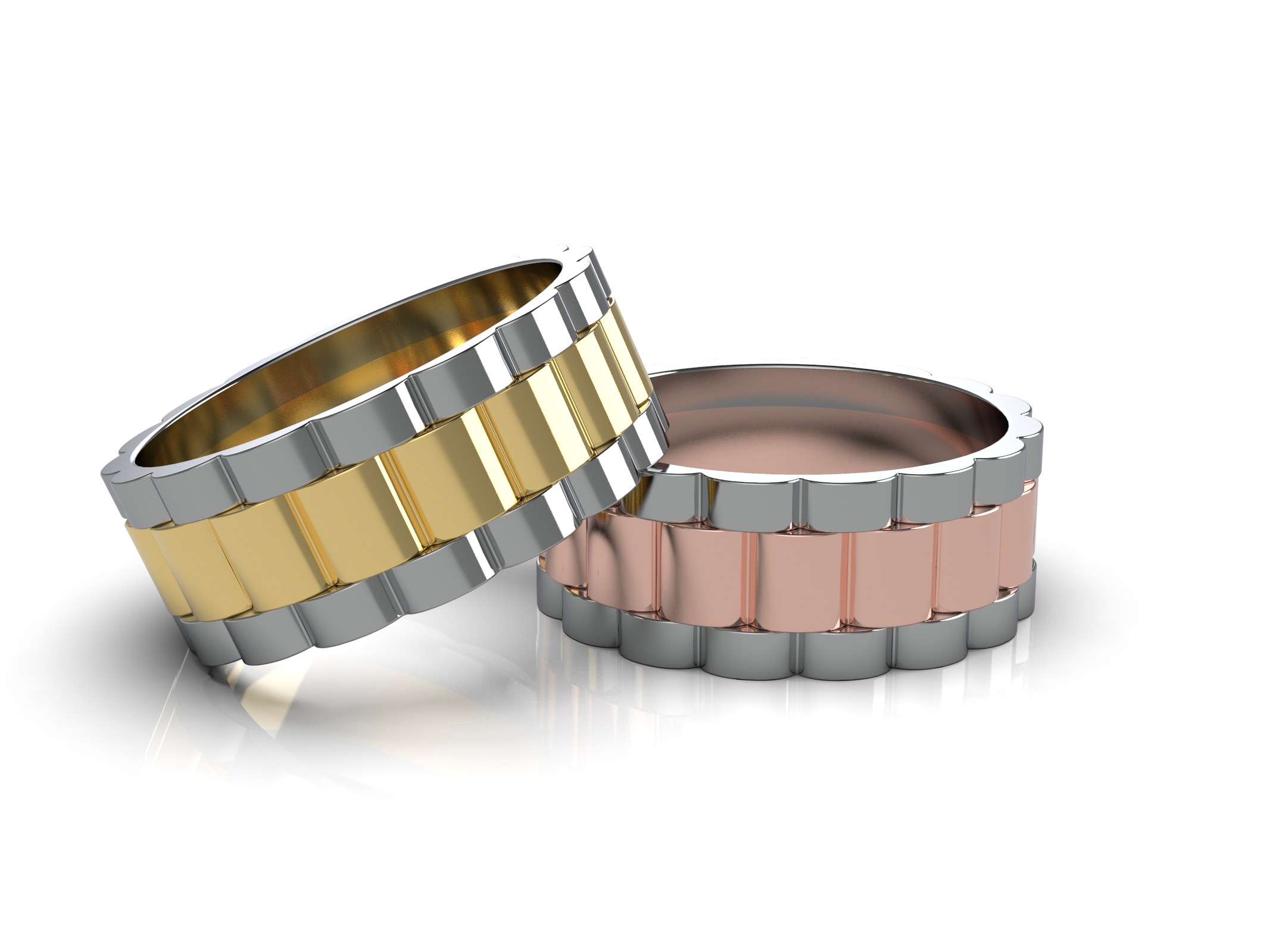 wideng ring two tone 8mm wide size 60 3D print model_9