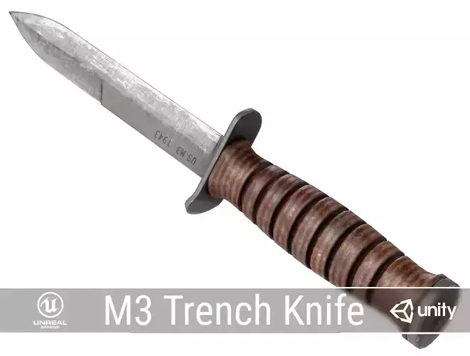 PBR American M3 Trench Knife