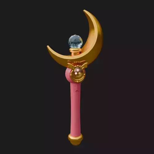 Sailor Moon Crescent Moon Wand Fan Art