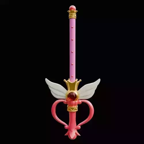 Sailor Moon Energy Rainbow Moon Wand Fan Art