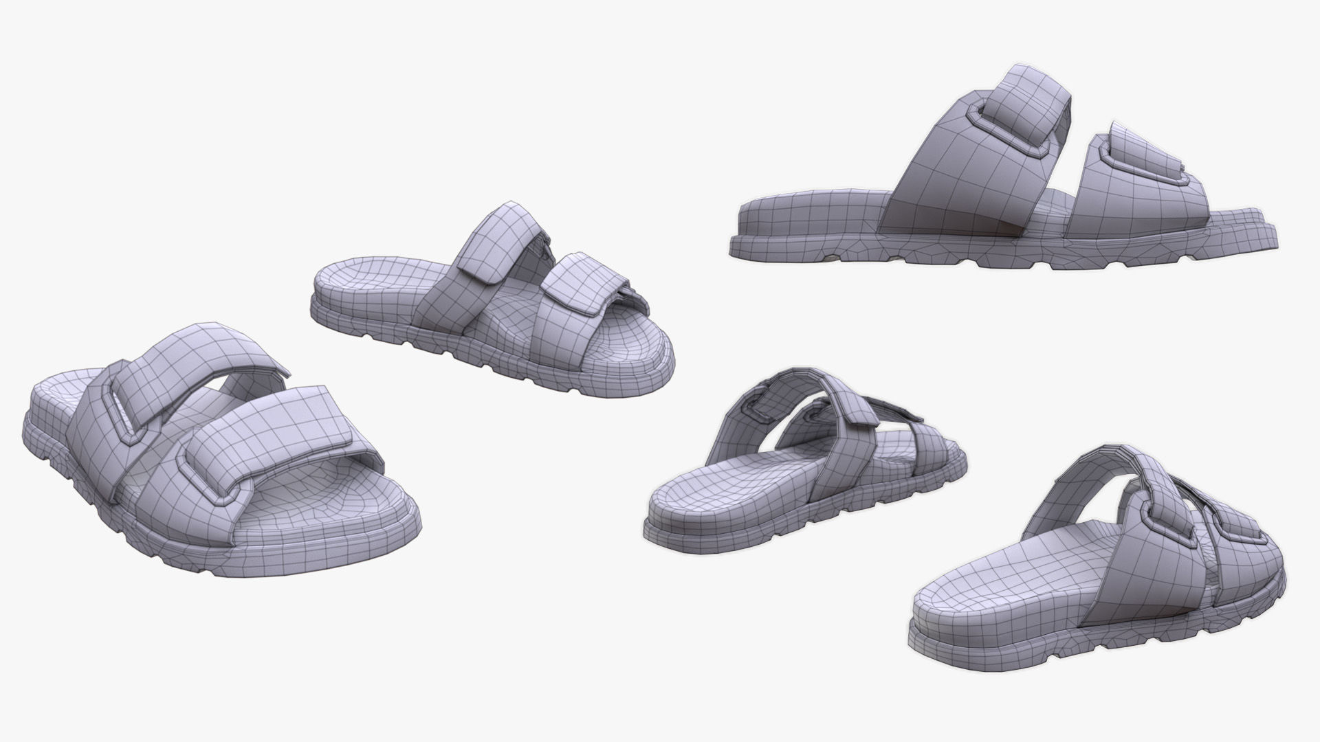 Shoes 274 - All MH Bodies - UE5 Skeletons - Rigged Low-poly 3D model_12