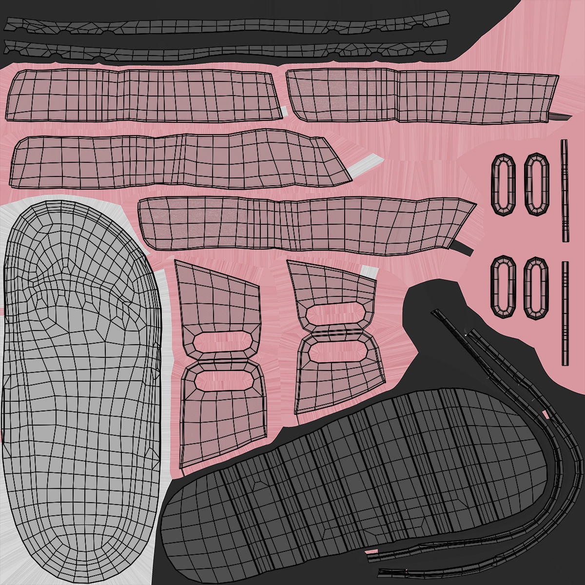 Shoes 274 - All MH Bodies - UE5 Skeletons - Rigged Low-poly 3D model_13