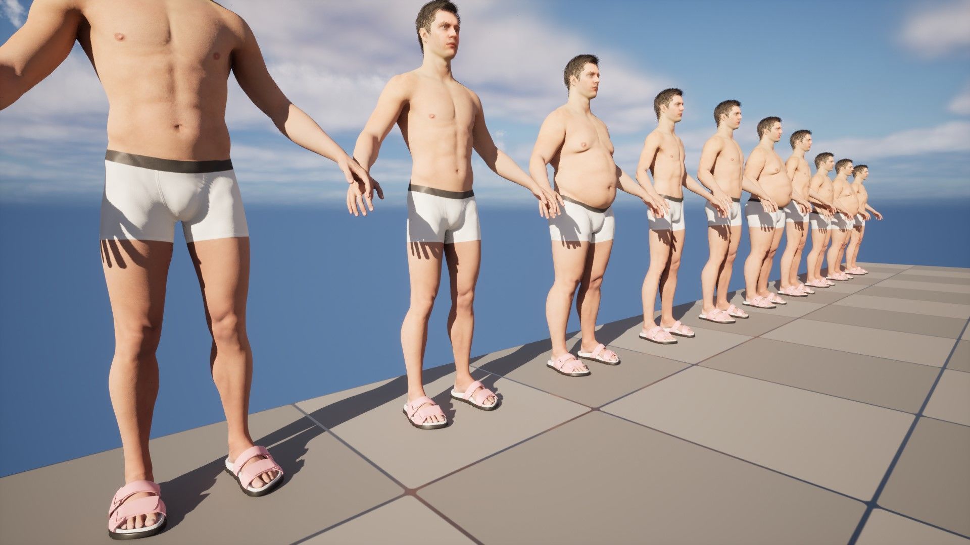 Shoes 274 - All MH Bodies - UE5 Skeletons - Rigged Low-poly 3D model_16