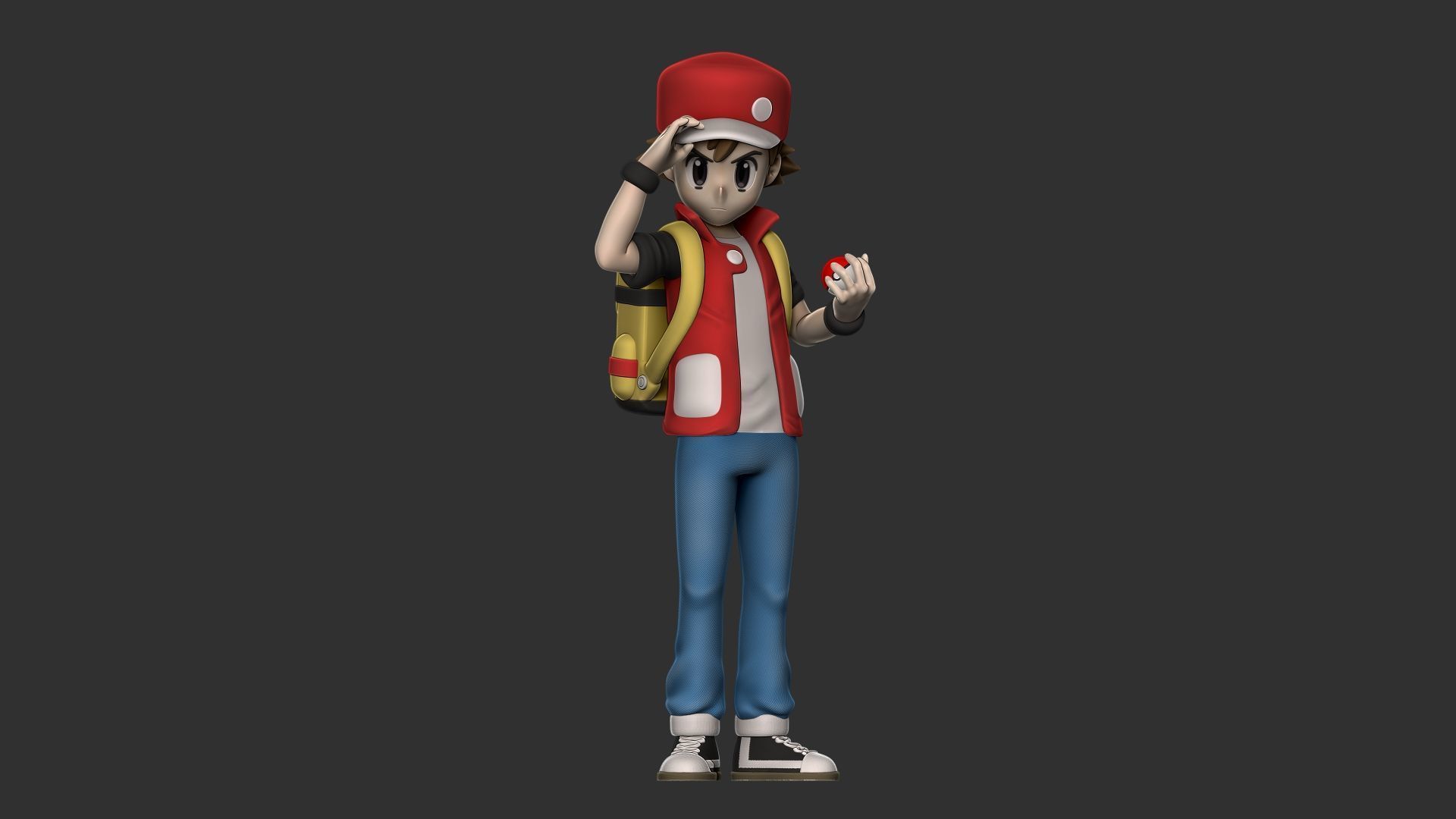 trainer red 3D print model_1