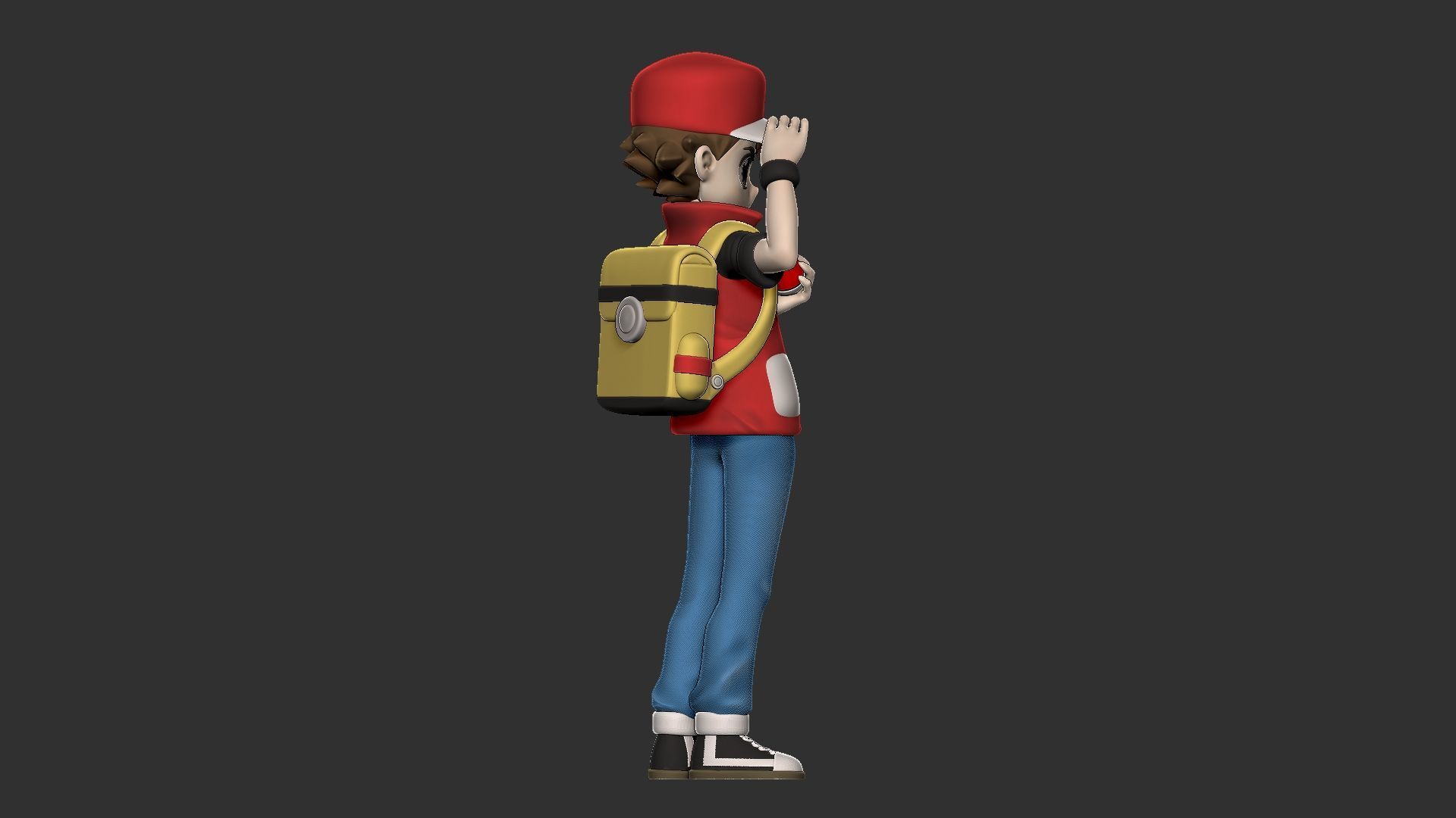 trainer red 3D print model_9