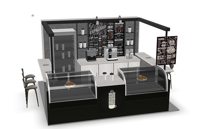 Coffee Place 3D model