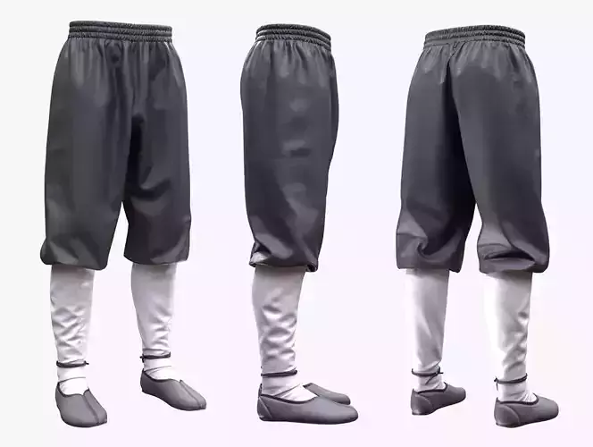 Pants 270 - All MH Bodies - UE5 Skeletons - Rigged Low-poly 3D model