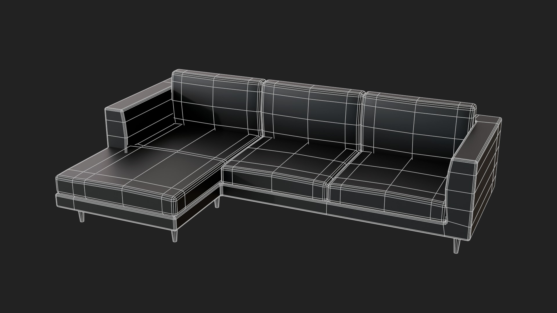 Modern Sofa Free 3D model_5