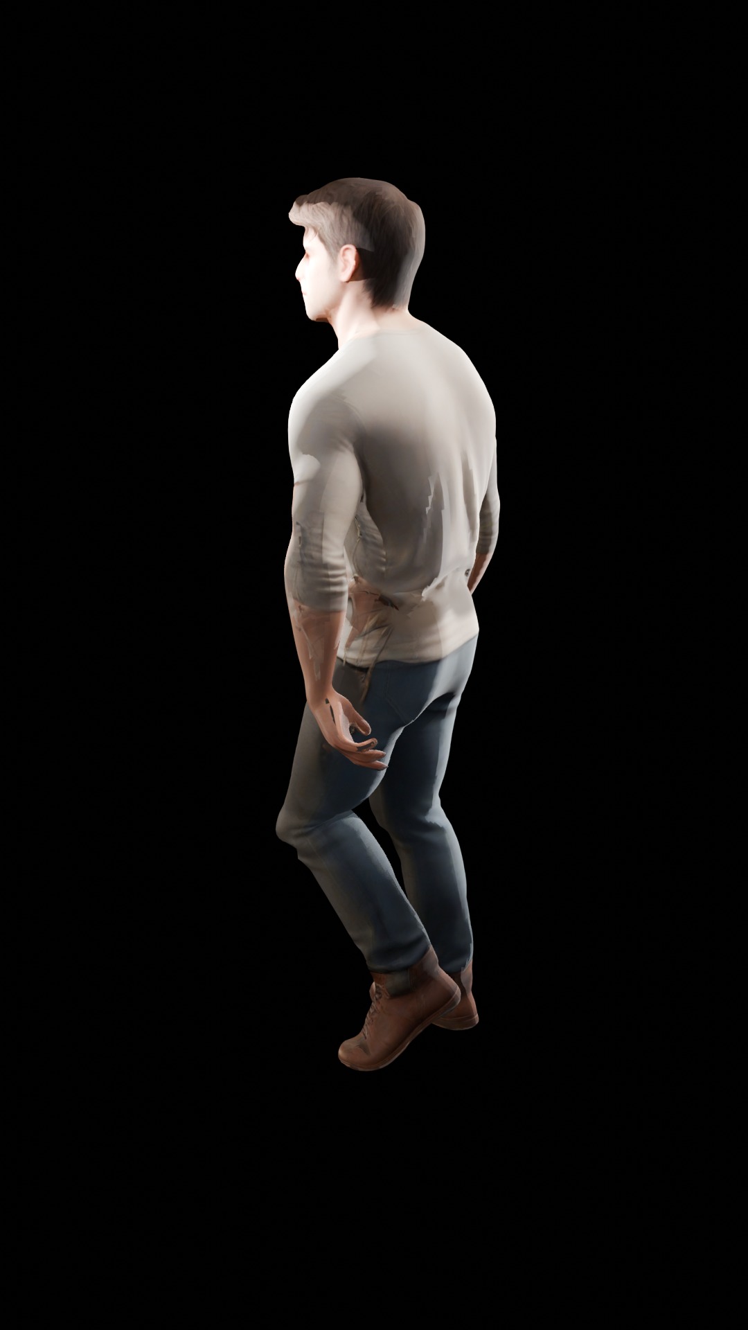 Cool Man 3D Game-Ready Model with Rigging and Textures 3D model_2