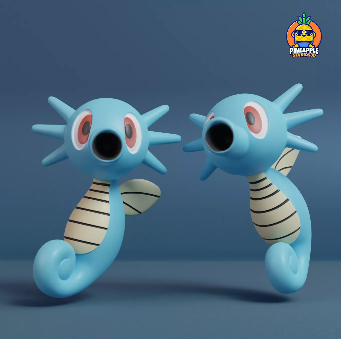 Pokemon - Horsea with 2 poses 3D print model