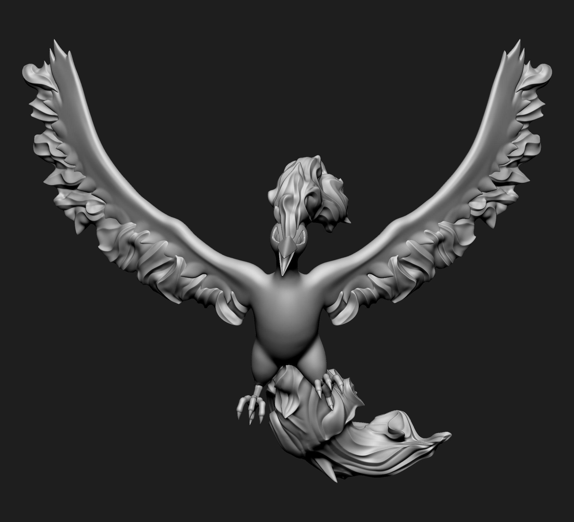 Pokemon - Moltres with 2 poses 3D print model_7