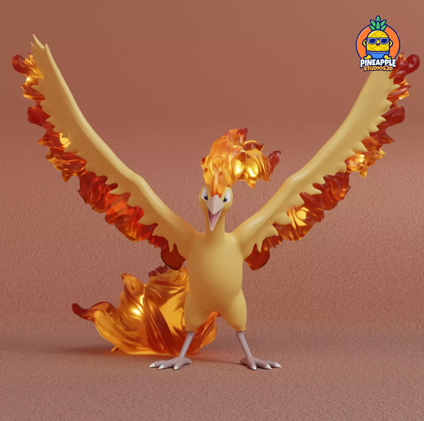 Pokemon - Moltres with 2 poses 3D print model_0