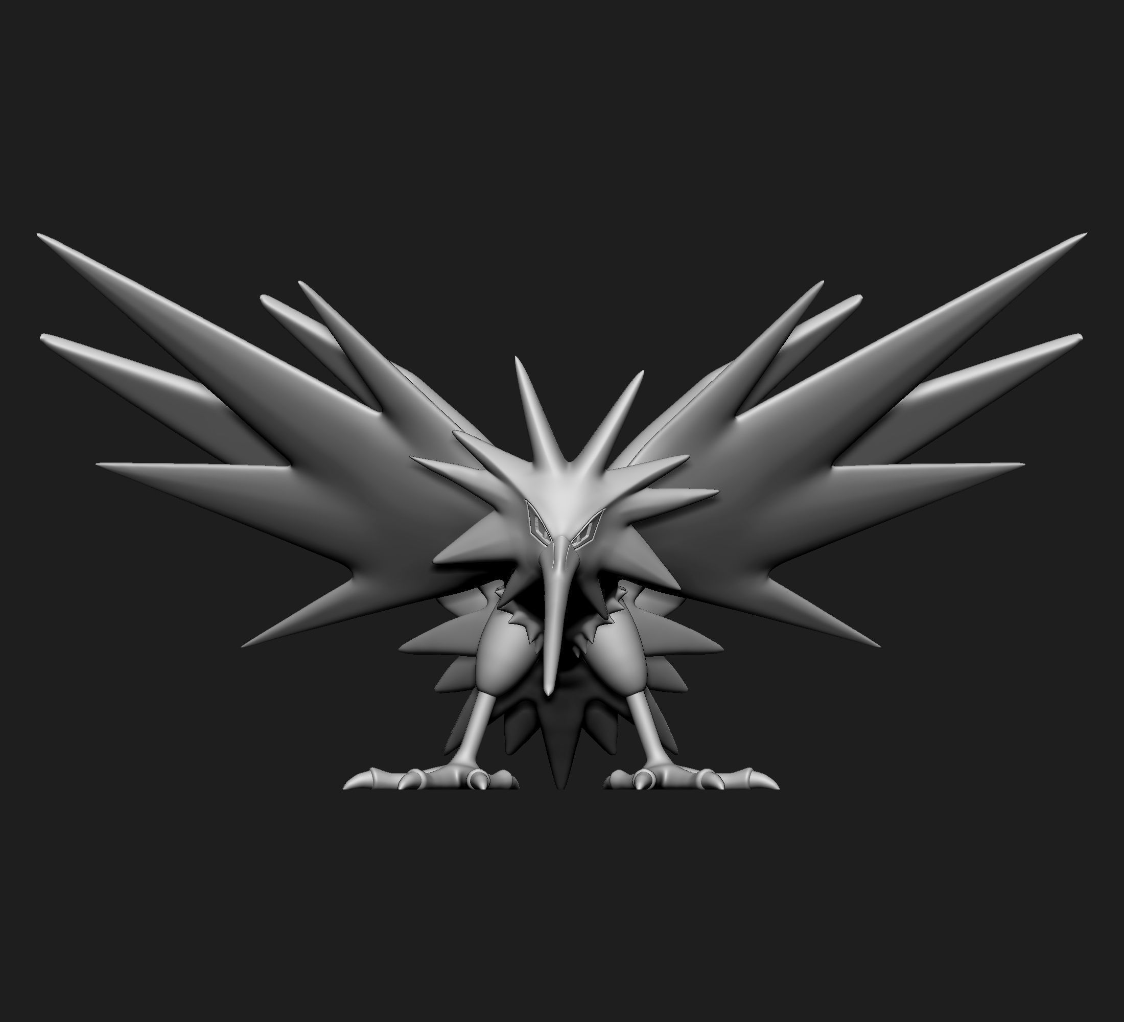 Pokemon - Zapdos  with 2 poses 3D print model_2