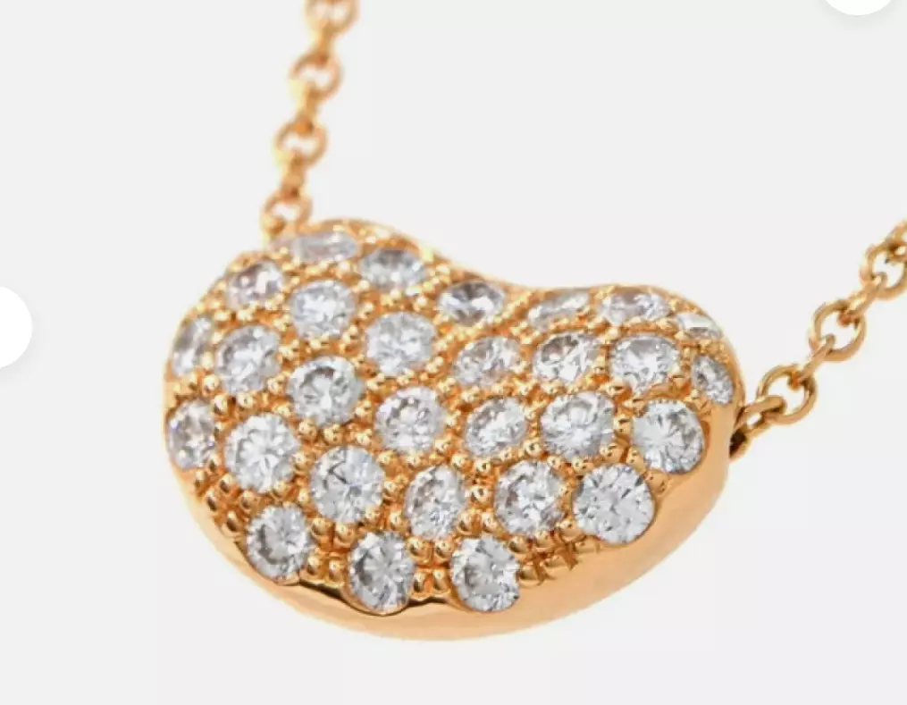 Diamond Bean tiffany design pendant 3D print model_0