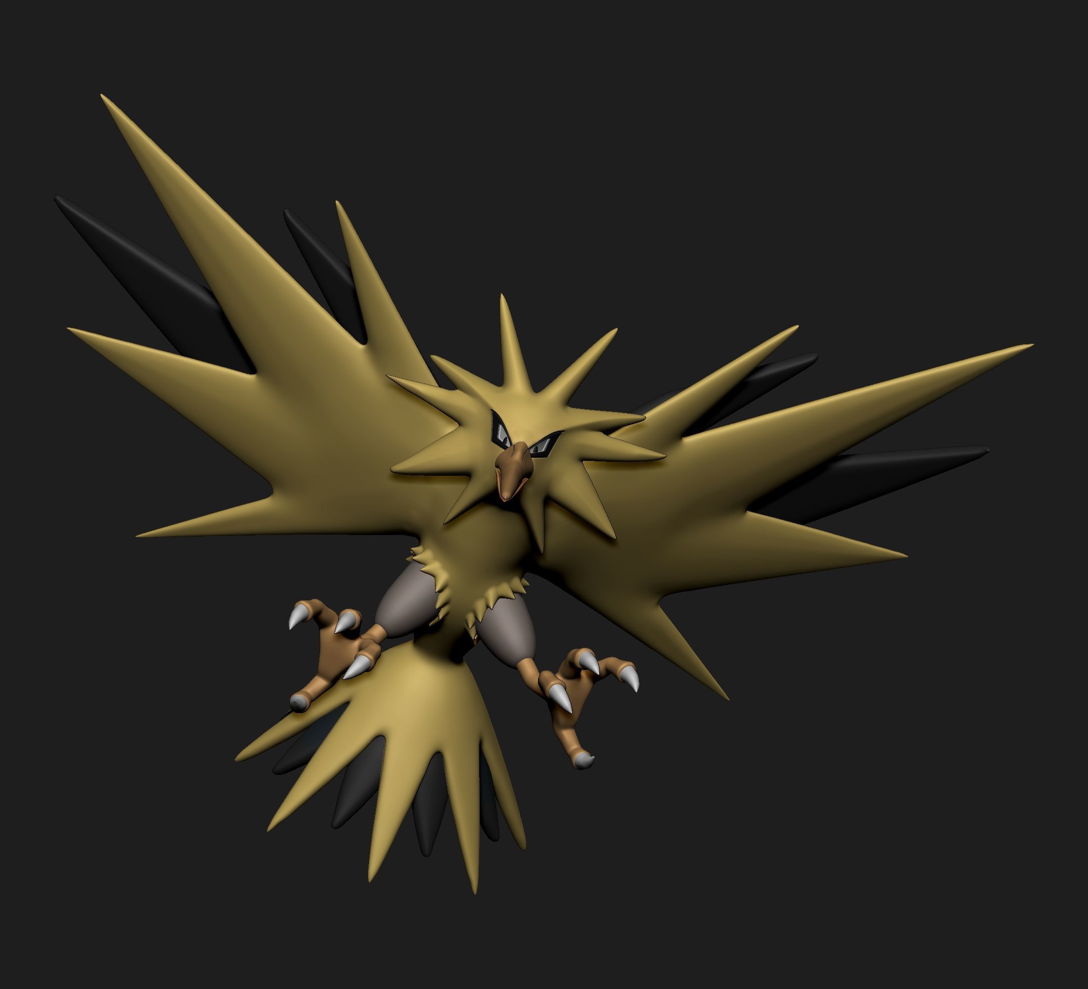 Pokemon - Articuno Moltres and Zapdos 3D print model_17