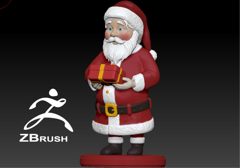 santa claus 3D print model_3
